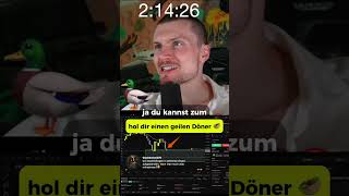 In Extremer Angst Döner mitnehmen! 🚨⚠️🔥 #livetrading #kryptolivetrading #btc #eth #sol #xrp #döner