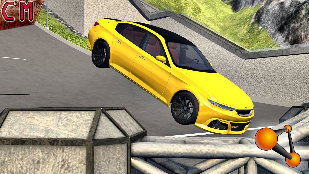 crashes on air High Jumps Destruction BeamNG Drive #1