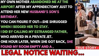 Mom Abandoned Me At The Airport After Surgery “For Her New Husband’s Son’s Birthday”—One Hour Later…