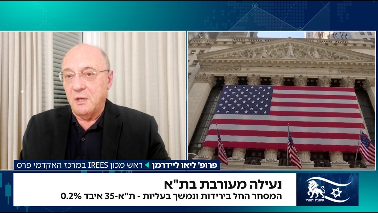 פרופ' ליאו ליידרמן - כלכלה ושווקים בתום 5 ימי לחימה | ראיון בערוץ 10 - ערוץ הכלכלה של ישראל
