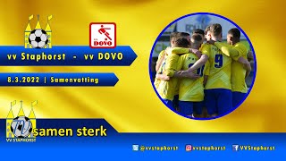 vv Staphorst - DOVO | 8.3.2022 | Samenvatting