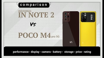 micromax in note 2 vs poco m4 pro 5g | comparison video | under 15000