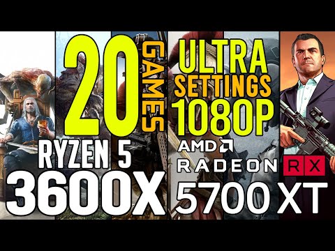 Ryzen 5 3600x + RX 5700XT in 20 games ultra 1080p benchmarks!