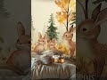 Forest Animals Wallpaper Murals for Kids’ Rooms 🦊🦌 | Peel & Stick Wall Decor #shorts