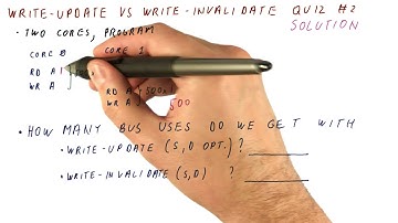 Write Update vs Write Invalidate Quiz Solution 2 - Georgia Tech - HPCA: Part 5
