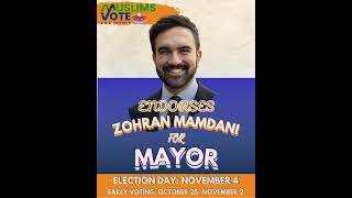 Stand With Zohran: Early Voting Begins October 25