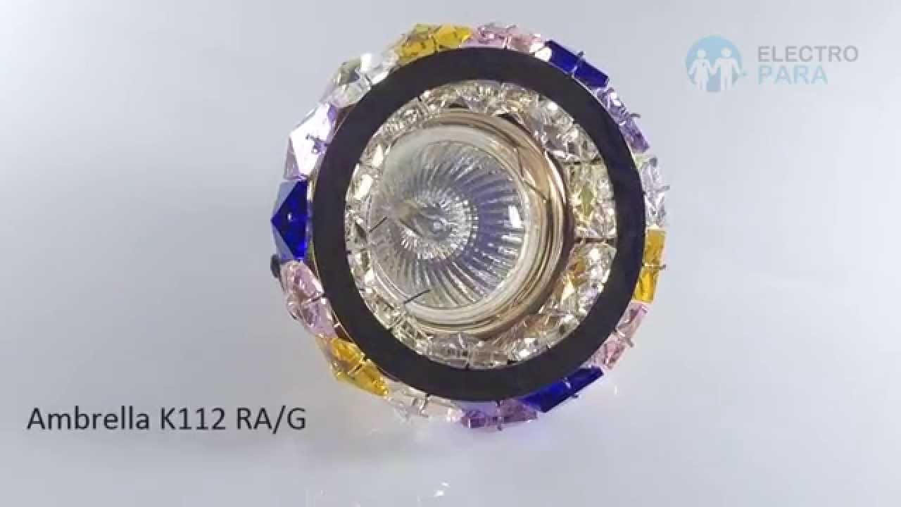 K112 RA/G Ambrella, обзор точечного светильника.