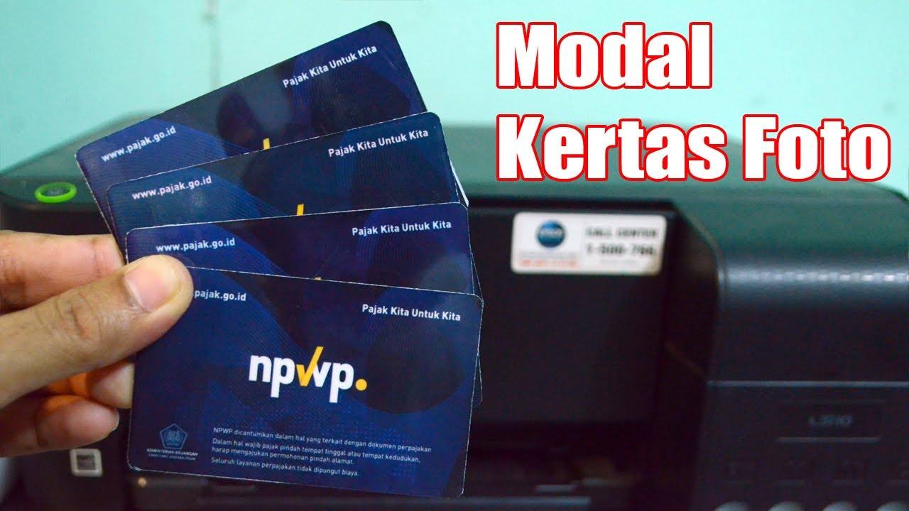 Tutorial cetak kartu npwp dengan kertas foto hasilnya keras seperti ktp