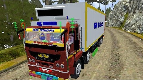 EICHER CONTAINER TRUCK MOD FOR BUS SIMULATOR INDONESIA | BUSSID NEW TRUCK MOD
