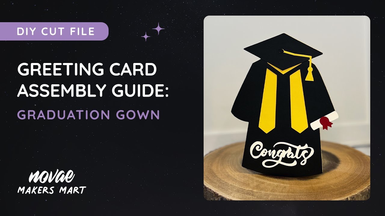 Graduation Card | DIY Graduation Gown Card Template - YouTube graduation-card-diy-graduation-gown-card-template-youtube
