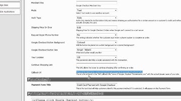 Pinnacle Cart  - Setting up Google Checkout