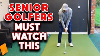 EASIEST swing for SENIOR GOLFERS to hit the golf ball FURTHER