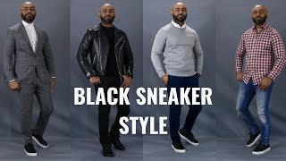 black sneakers men