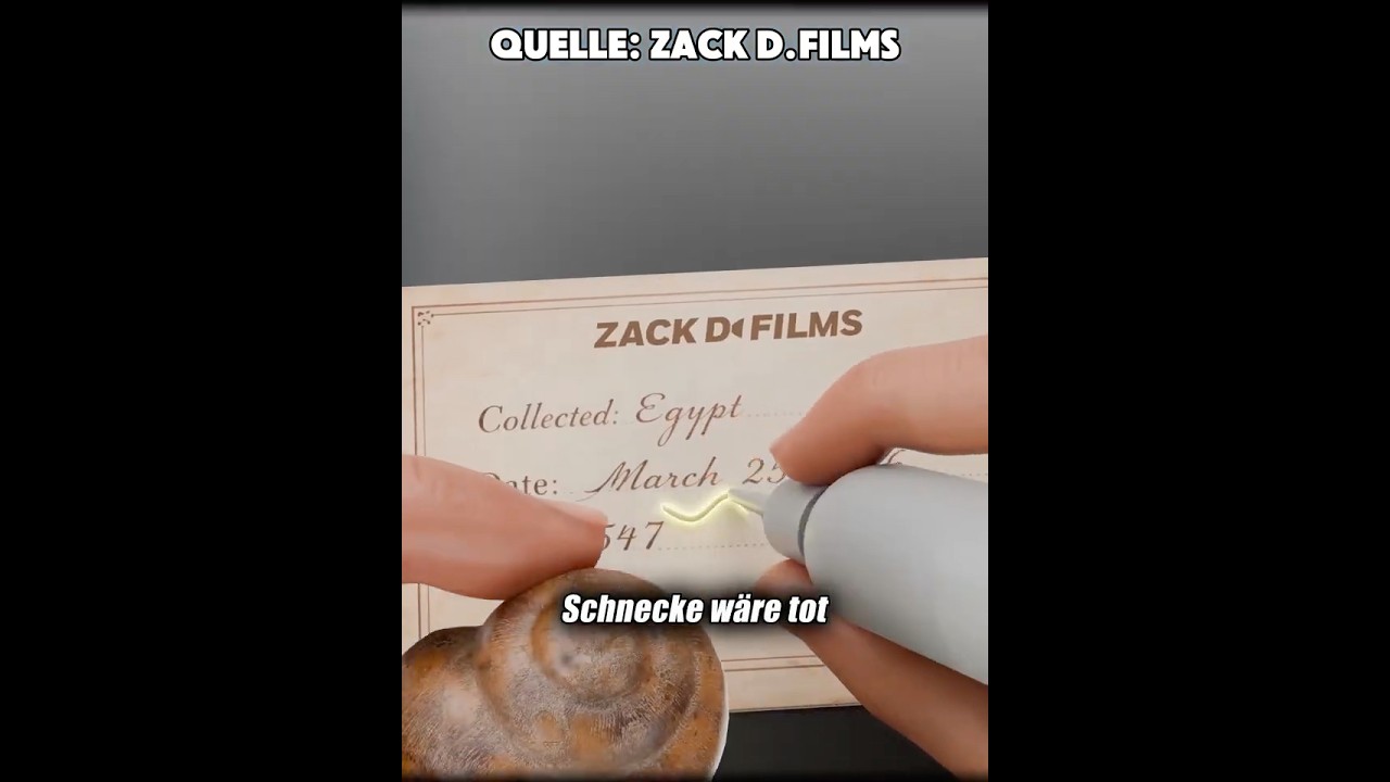 Die Schnecke, die jahrelang geschlafen hat