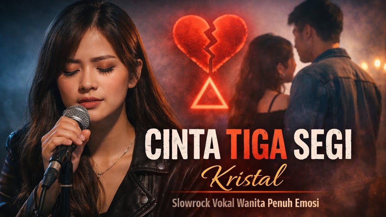 CINTA TIGA SEGI – Kristal | Slowrock Cover Vokal Wanita Penuh Emosi
