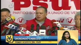 Diosdado Cabello realizó señalamientos ante posibles actos desestabilizadores en el País