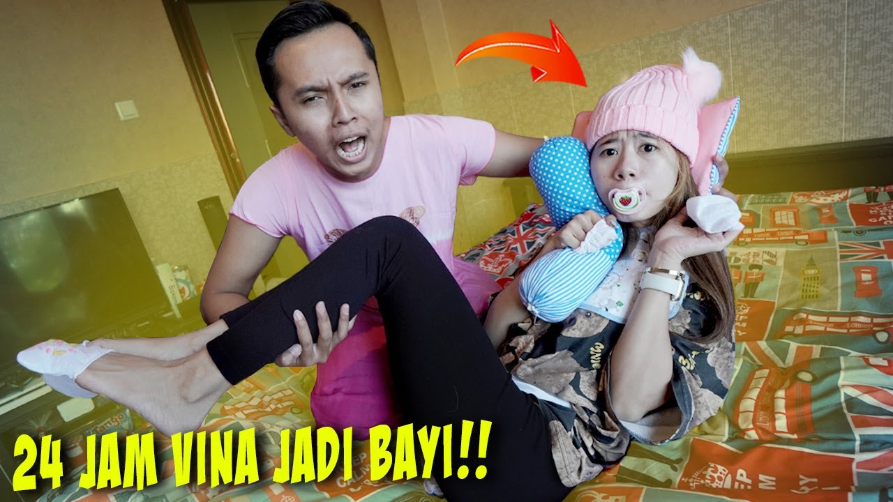 TANTANGAN 24 JAM JADI BAYI PART 2!! PENUH DRAMA DIJAGAIN EMAK-EMAK!!