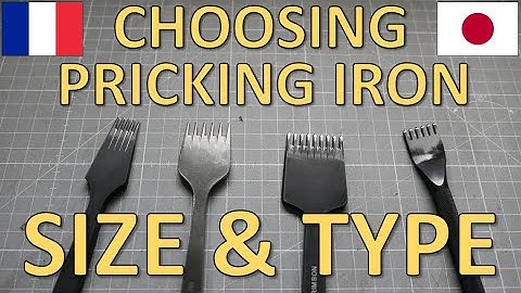 CHOOSING PRICKING IRON SIZE & TYPE 目打の選択要領