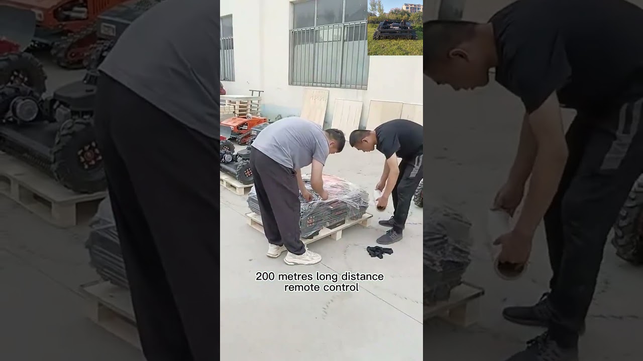 550mm cutting width brushless walking motor control radio controlled robotic remote control mower