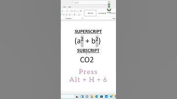 ✅Subscript & Superscript in Microsoft word || Microsoft Excel & Word shortcuts for beginners 💯 ||