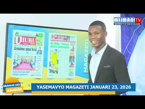 AS THE NEWSPAPERS SAY JANUARY 23 2026 SAMIA WILL MENTION 3 THINGS ON ENVIRONMENTAL PROTECTION 