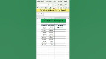 TEXTJOIN Function in Excel | Advanced Excel Formula #excel #exceltutorial #exceltips