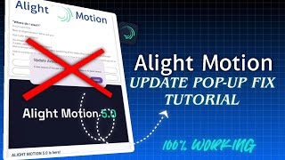 New Solution How To Fix The Update Available Pop-Up In Alight Motion