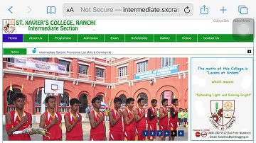 St Xavier college ranchi intermediate Science 2nd Provisional list Update 2020