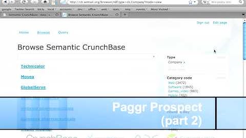 Paggr Prospect - Contextual configuration of a faceted browser (part 2)