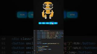 I Built a 3D Robot Animation Using HTML CSS JwvaScript #shorts #coding #animation #viral