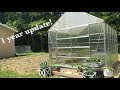 Harbor Freight Greenhouse- 1 Year Later