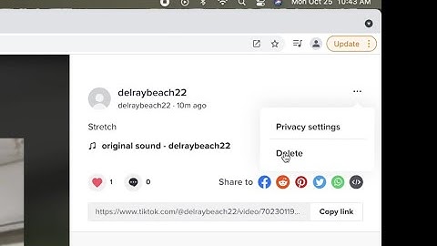 How to delete a TikTok video on your desktop