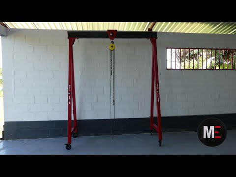 Fabricación Grúa Pórtico Móvil de 1 ton. ( Homemade Mobile Gantry Crane)