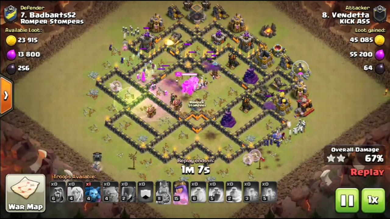 Coc th9 witch slap attack