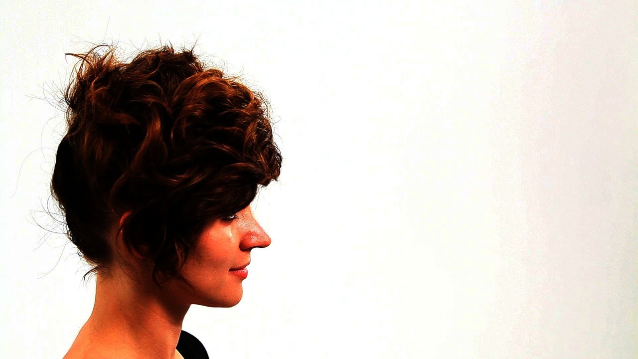 How To Tease Hair For A Messy Updo Short Hairstyles Youtube