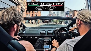 Lamborghini Huracán POV Drive in Manchester | V10 Sound