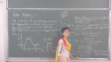 MATHS-XII-5-16 Rolles theorem(2016) By Swati Mishra, Pradeep Kshetrapal channel