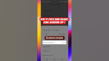 How to Check Bank Balance using Mobikwik App ? #2025 #shorts #mobikwik