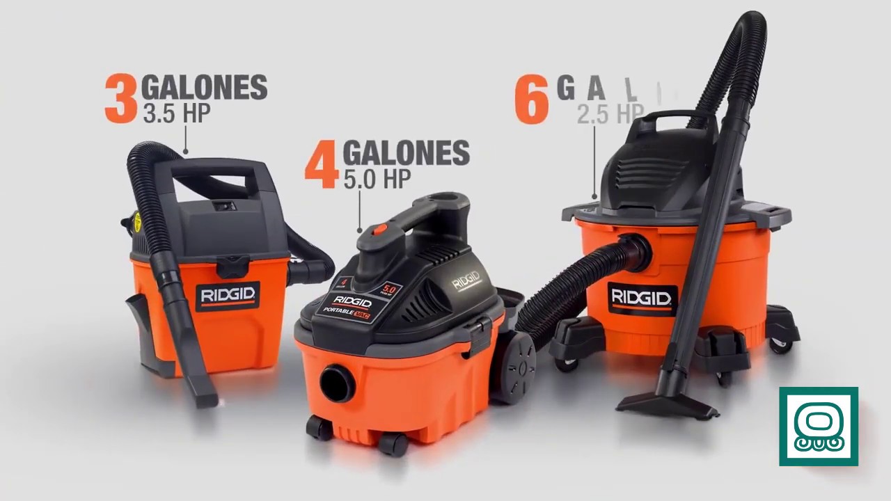 Aspiradoras RIDGID, Conoce todos los modelos - YouTube