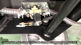 Floor Scrubber | Check Water Solenoid working or not with meter https://www.crystalfloorscrubber.com