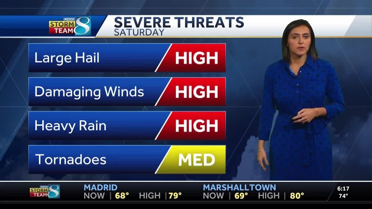 It'll be rainy tonight with chances for severe storms Saturday - YouTube