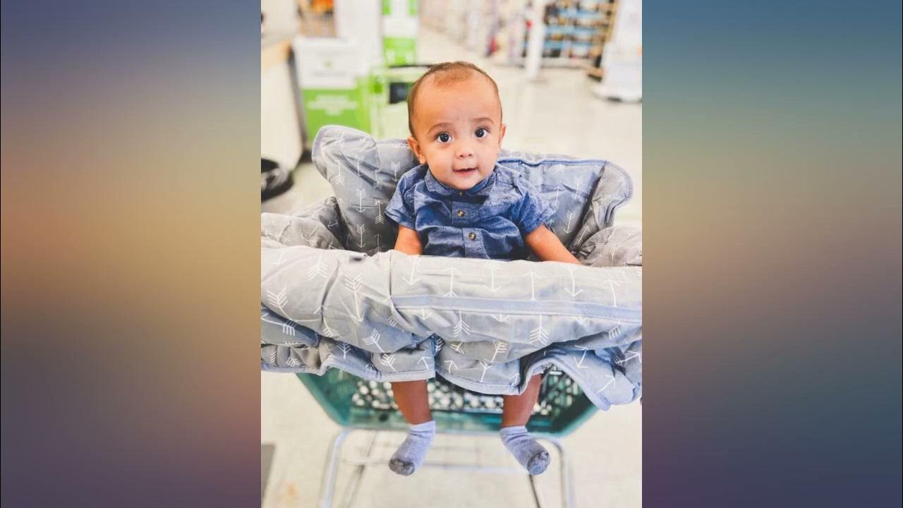 ICOPUCA Shopping Cart Cover for Baby boy Girl, Anti Slip Design, Cotton