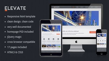 Elevate - Responsive Multipurpose HTML Template | Themeforest Website Templates and Themes