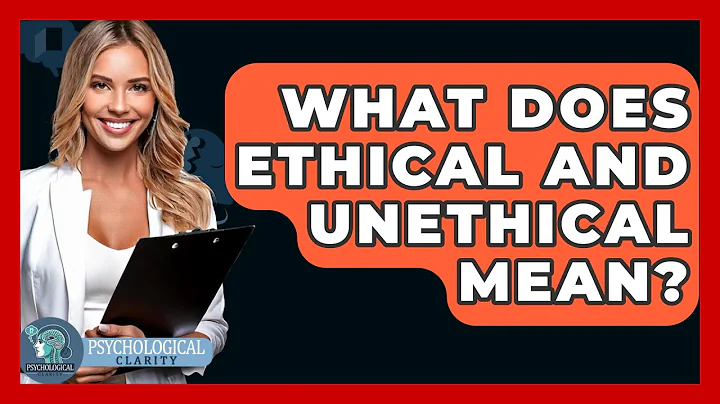 What Does Ethical And Unethical Mean? - Philosophy Beyond