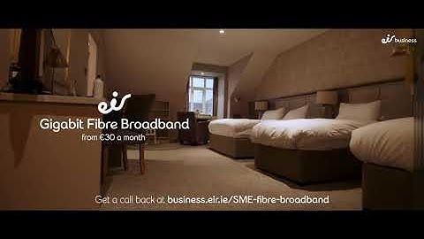 eir Gigabit Fibre Broadband at The Armada Hotel (15s)