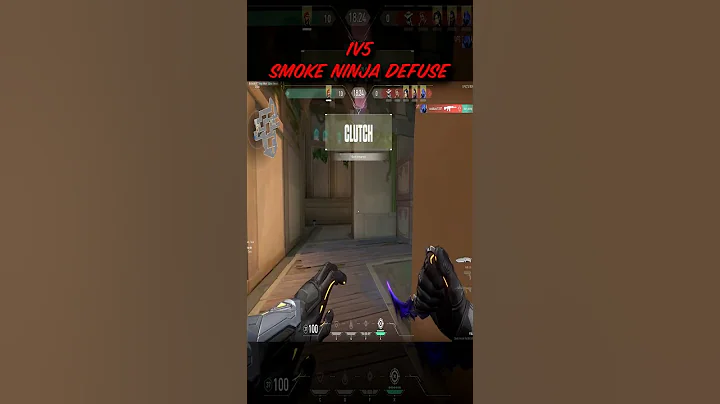 1v5 Smoke Ninja Defuse! #shorts