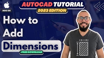 How to Add Dimension in Autocad Mac - Autocad 2023 For Mac Tutorial
