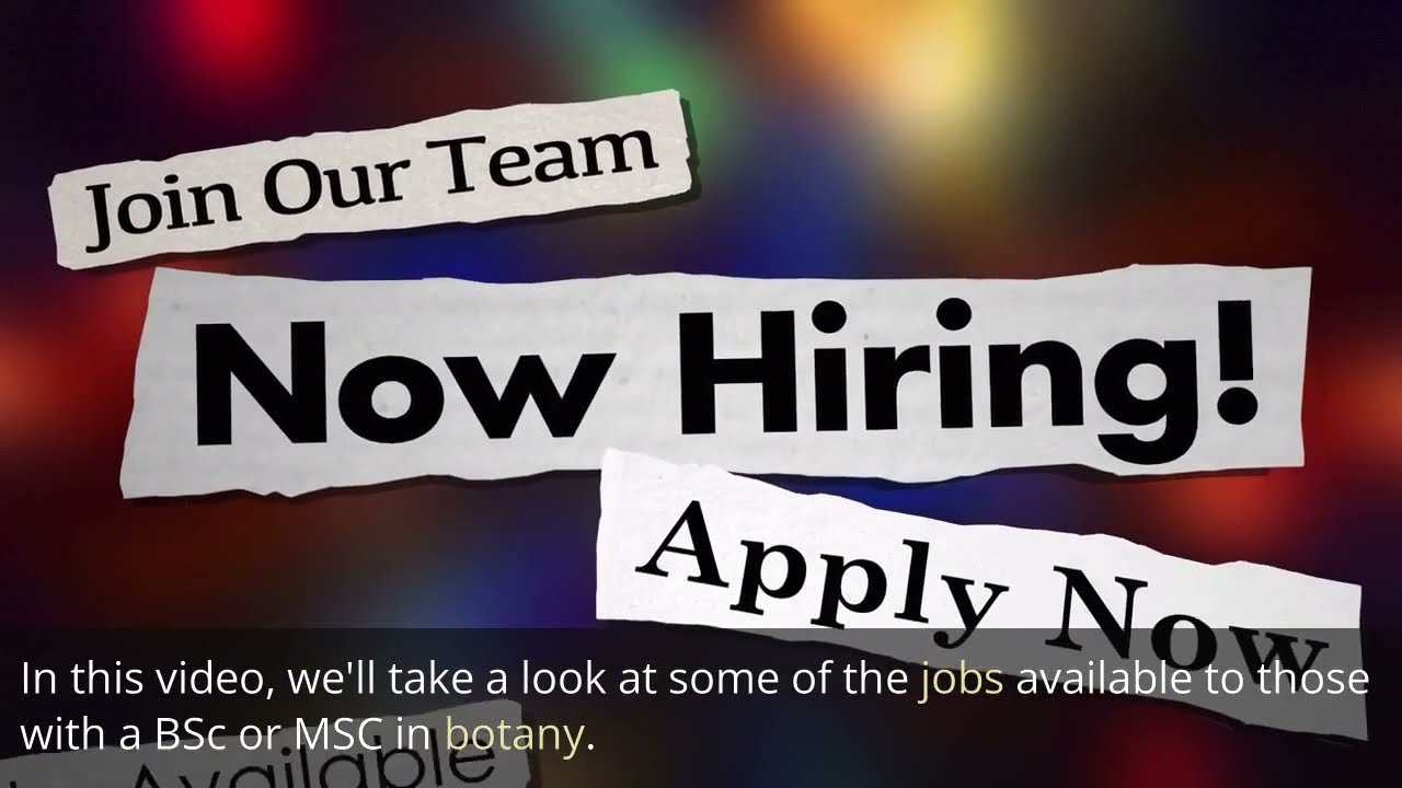 Jobs in BSc MSc Botany | Career in Botany | Environment Science| 2023.