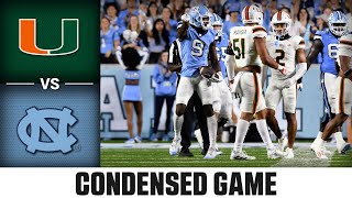 Miami vs. North Carolina Condensed Game | 2023 ACC Football