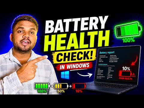 How to Check Laptop Battery Health in Windows 11 & 10 | Battery Report (2026)#macnitesh